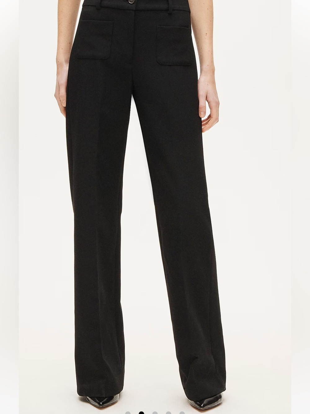 NWT J. CREW Carolina Pant Women’s Size 16 Heathered Charcoal Black Grey Wide Leg - Picture 10 of 10